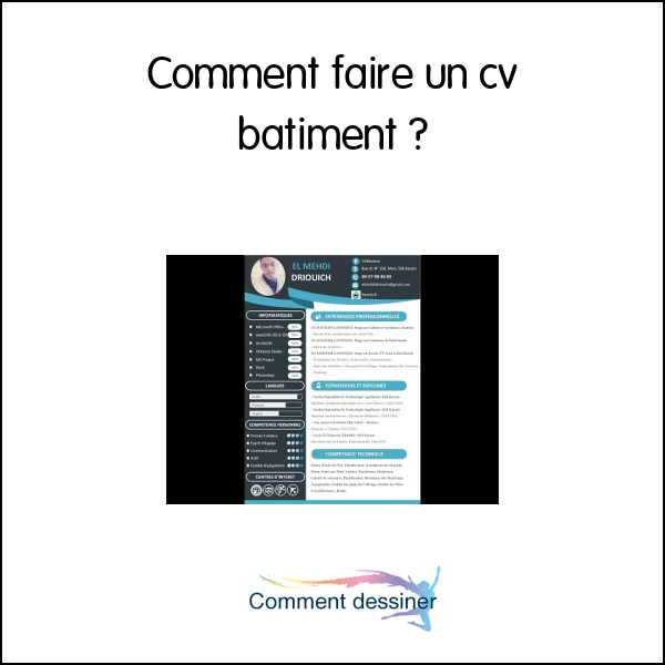 Comment faire un cv batiment